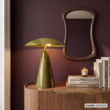 Table Lamp Fungo Flat green Kare Design