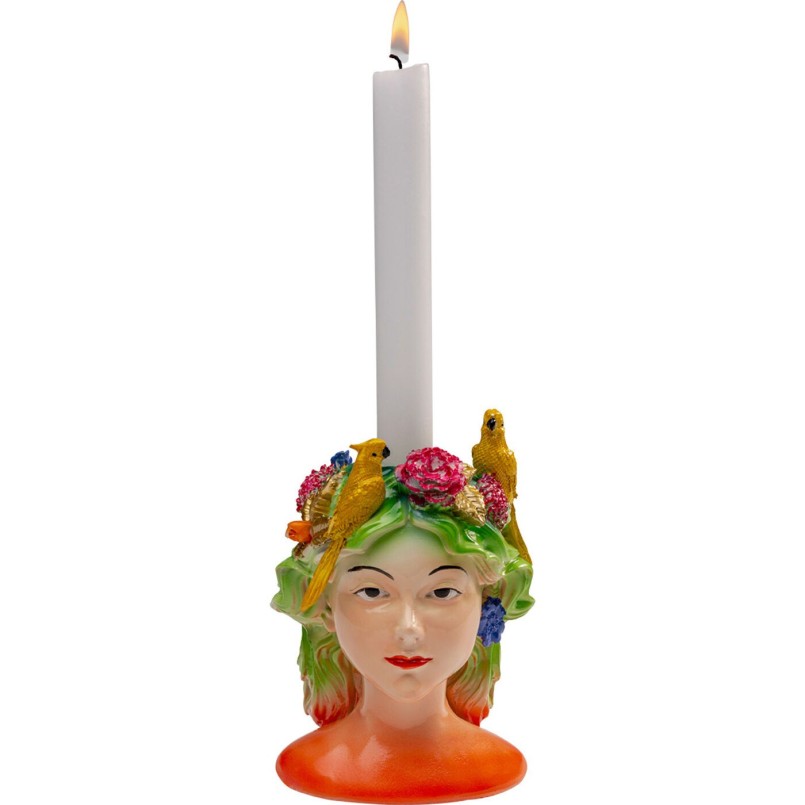 Kandelaar papegaaien vrouw Kare Design