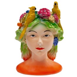 Candle Holder parrots lady Kare Design