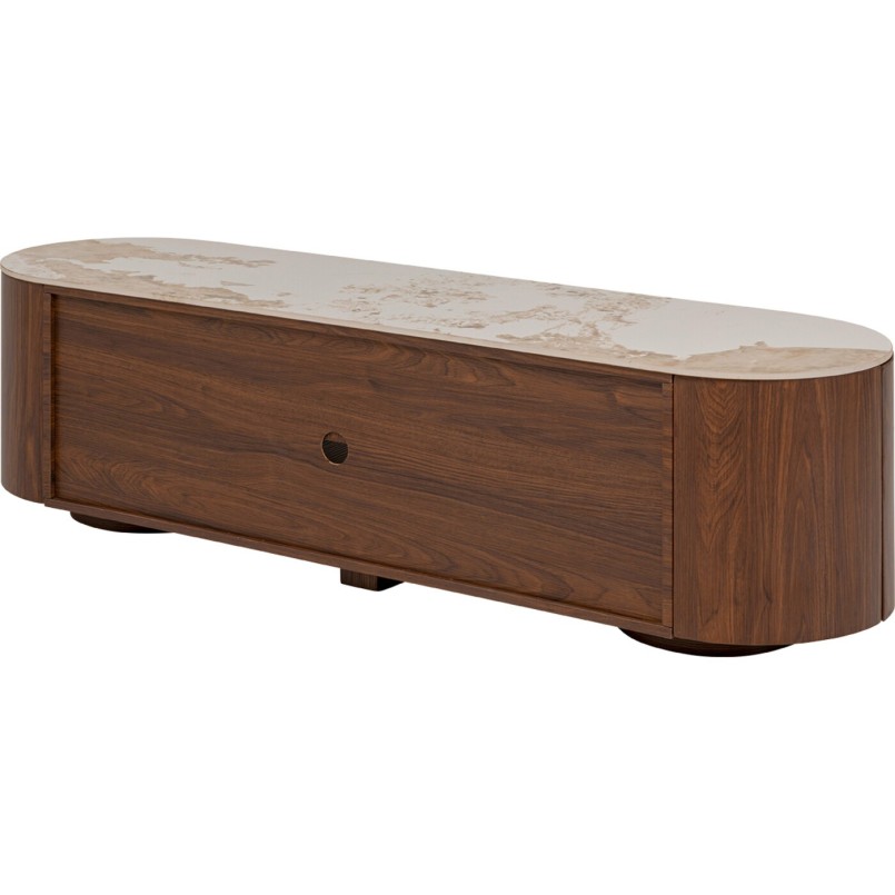 Meuble TV brun plateau en grès - Ruben - Kare Design