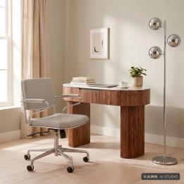 Swivel Office Chair Dottore grey Kare Design