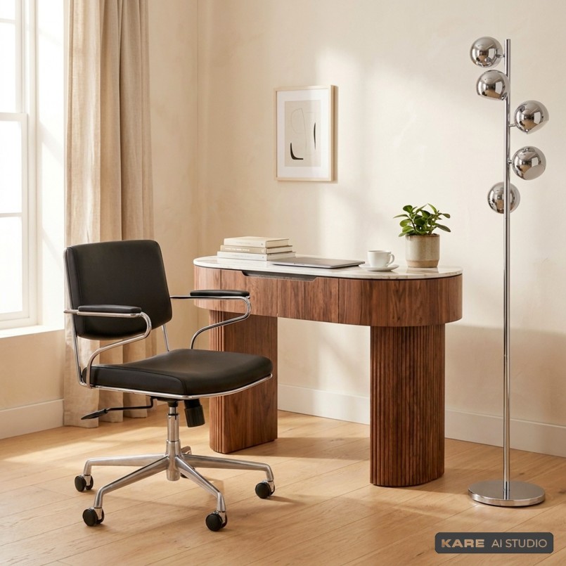 Draaibare Bureaustoel Dottore zwart Kare Design
