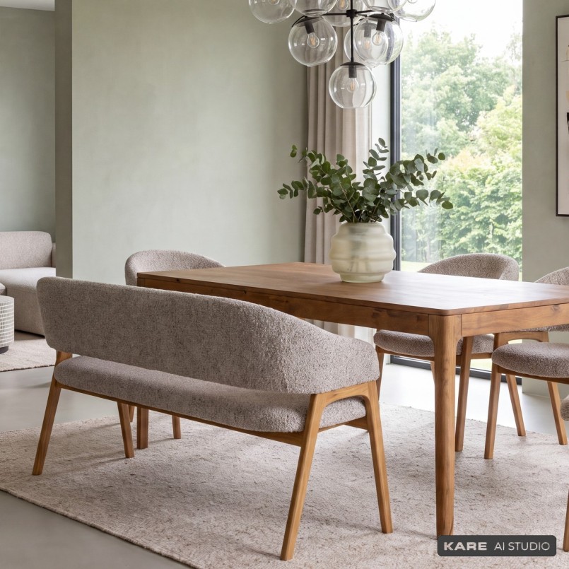 Bench August grey Kare Design