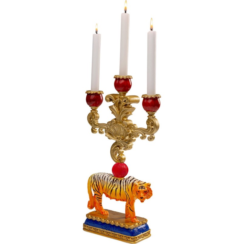 Candle Holder tiger 43cm Kare Design