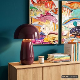 Table Lamp Fungo 44cm purple Kare Design