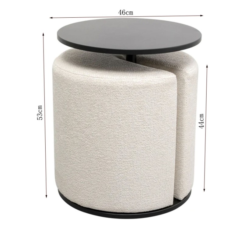 Bijzettafel en krukje - Beter Samen - Kare Design