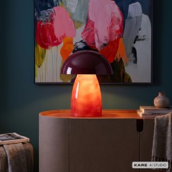 Table Lamp Fungo 37cm raspberry Kare Design