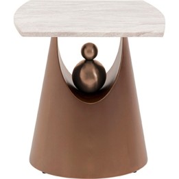 Table d'appoint design en marbre - Geraldo - Kare Design