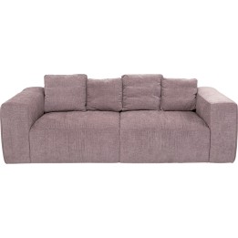 Canapé 3-places Gonzo gris marron 239cm