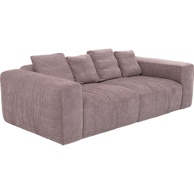 Canapé 3-places Gonzo gris marron 239cm