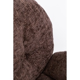 Fauteuil pivotant Cosy marron