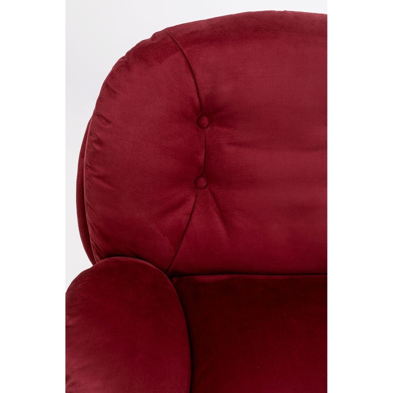 Fauteuil pivotant Cosy rouge