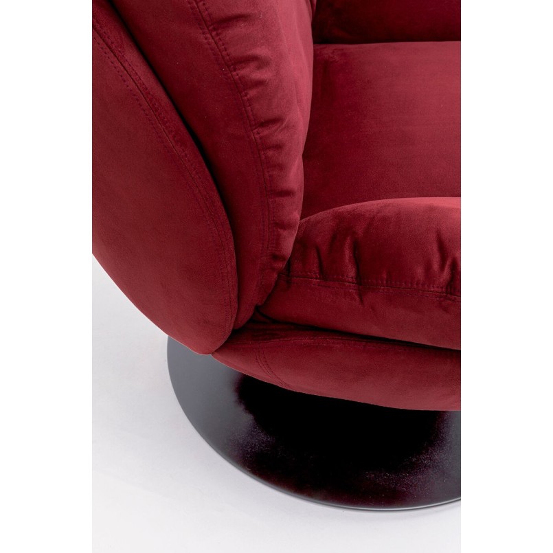 Fauteuil pivotant Cosy rouge
