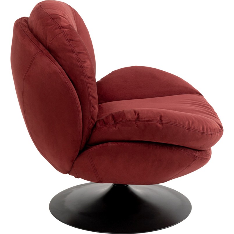 Fauteuil pivotant Cosy rouge