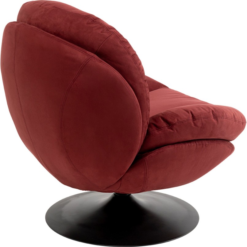 Fauteuil pivotant Cosy rouge