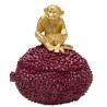 Boîte rouge singe doré - Kare Design