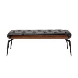 Banc en simili cuir noir - Bill - Kare Design
