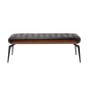Zwarte bank van kunstleer - Bill - Kare Design