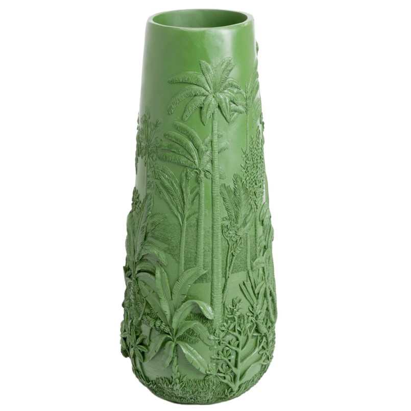 Jungle-themed Vase with Relief Design - Tropical - Kare Design