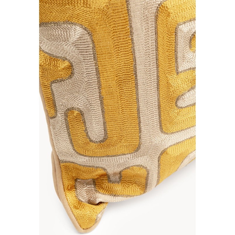 Coussin Meander doré Kare Design