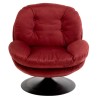 Draaistoel van donkerrood fluweel - Cosy - Kare Design