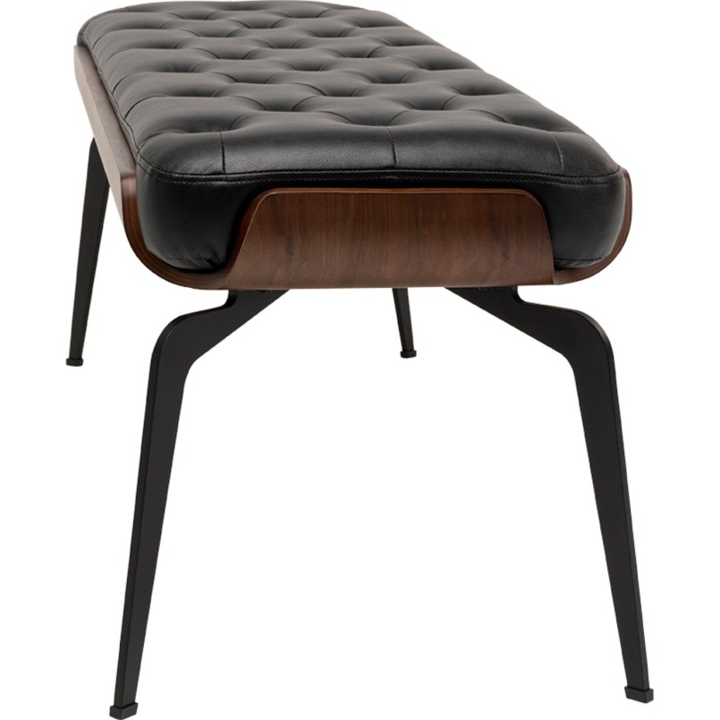 Zwarte bank van kunstleer - Bill - Kare Design