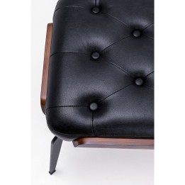 Banc en simili cuir noir - Bill - Kare Design