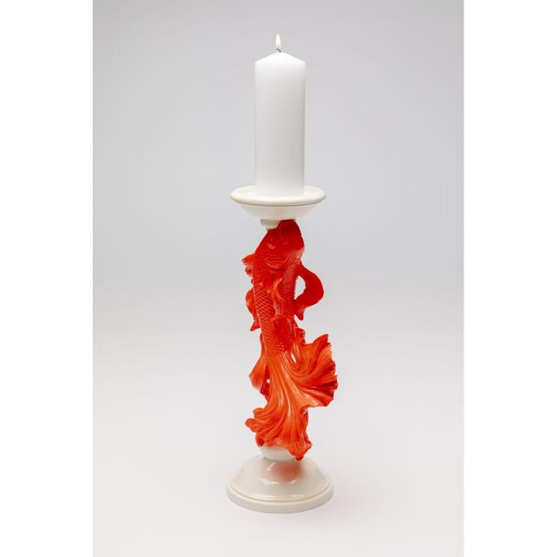 Bougeoir carpe koï rouge - Kare Design