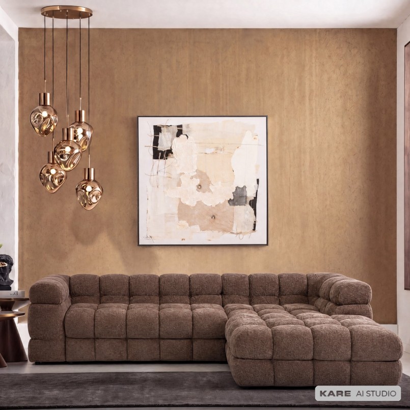 Brown Corner Sofa - Salamanca - Kare Design
