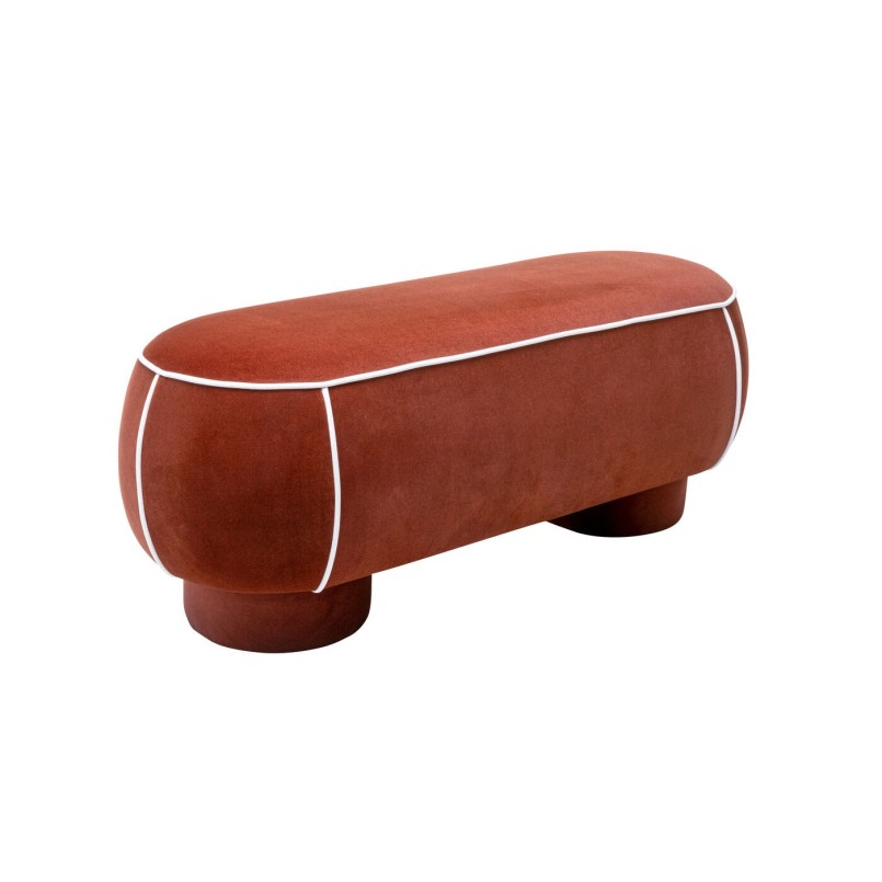 Banquette Phoebe marron 121cm