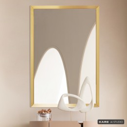Miroir mural doré - Arezzo - Kare Design