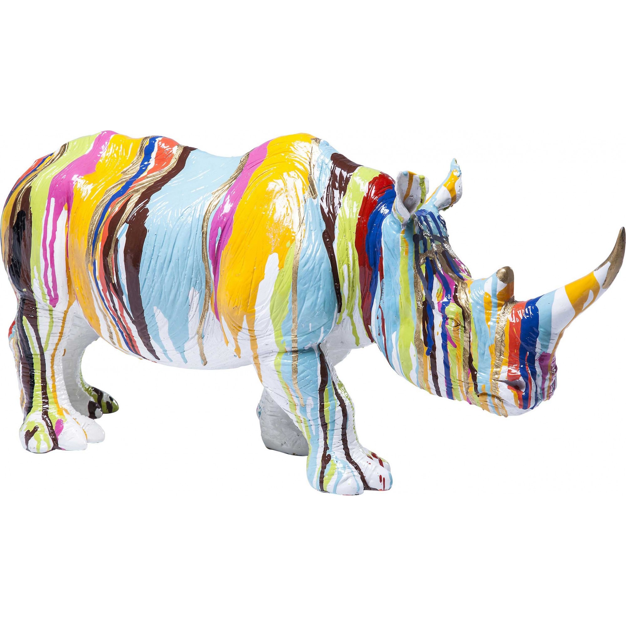 Deco Figurine Rhino Colore 26cm Kare Design
