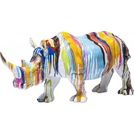 Deco rhino paint drips 55cm Kare Design