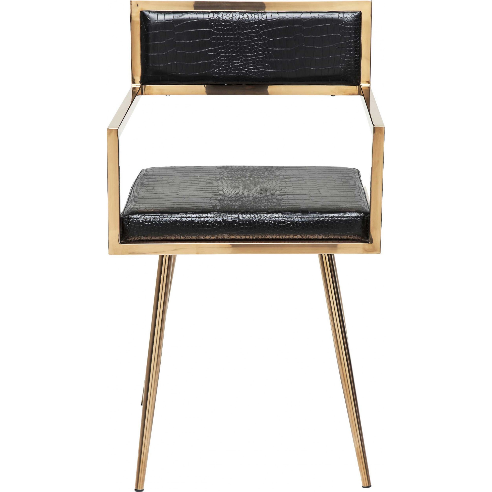 Chair with Armrest Jazz Rosegold Kare Design