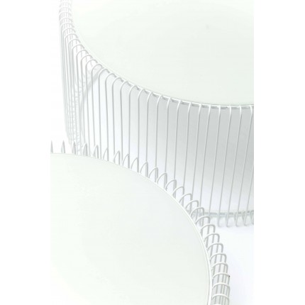 Coffee Table Wire White (2/Set) Kare Design