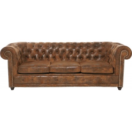 Sofa 3-zitsbank Oxford Vintage Rivet Kare Design