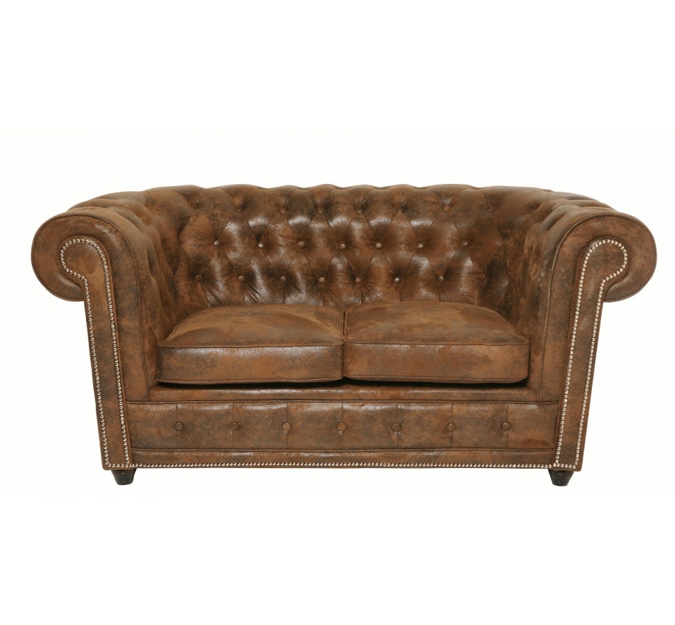 Sofa 2-Zits Oxford Vintage Rivet Kare Design