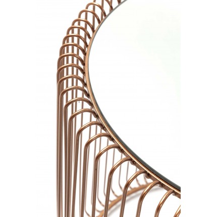 Bijzettafel Wire Koperen (2/Set) Ø44cm Kare Design