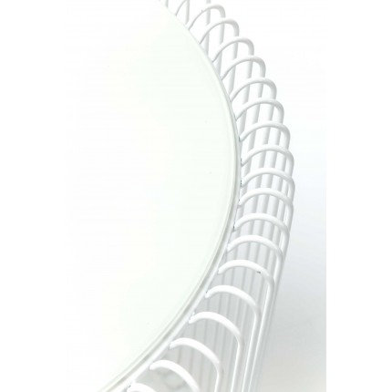 Side Table Wire White (2/Set) Ø44cm Kare Design
