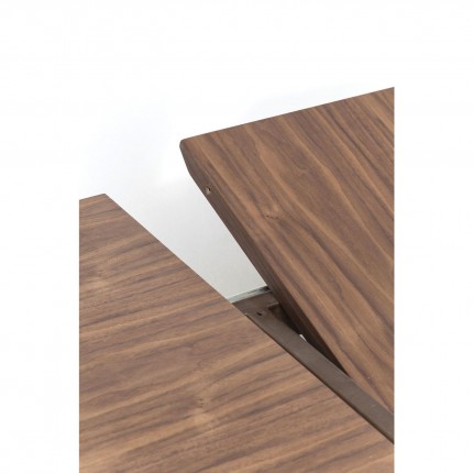 Uitschuifbare eettafel Benvenuto ovaal walnoot Kare Design