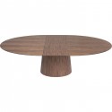Table à rallonge Benvenuto ovale noyer Kare Design