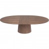 Table à rallonge Benvenuto ovale noyer Kare Design