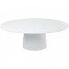 Table à rallonge Benvenuto ovale blanc mat Kare Design