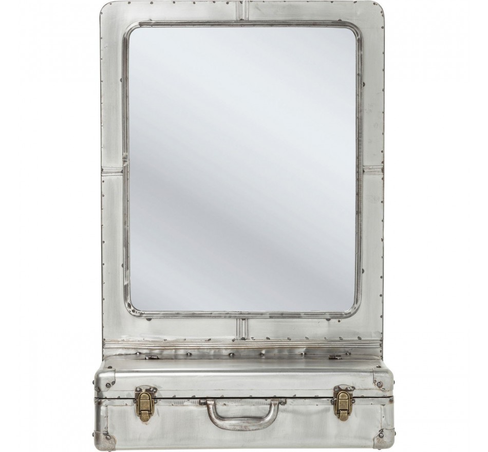 Steel mirror, Suitcase Industrial furniture Kare Design