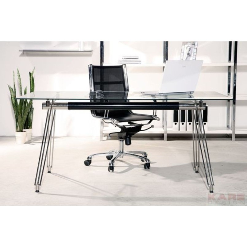 Bureau en verre Officia 160x80 cm Kare Design