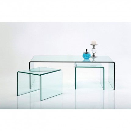 Coffee Table Visible Clear (3/Set) Kare Design