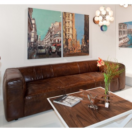 Sofa leer Cubetto 260 cm Kare Design