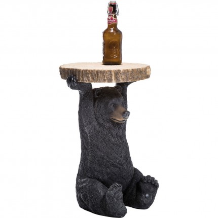 Bijzettafel Animal beer zwart Kare Design