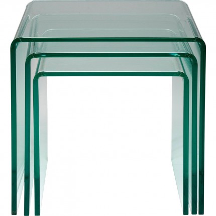 Clear Club Nest Of 3 Tables Kare Design