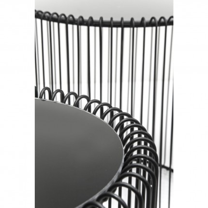 Side Table Wire Black (2/Set) Ø44cm Kare Design